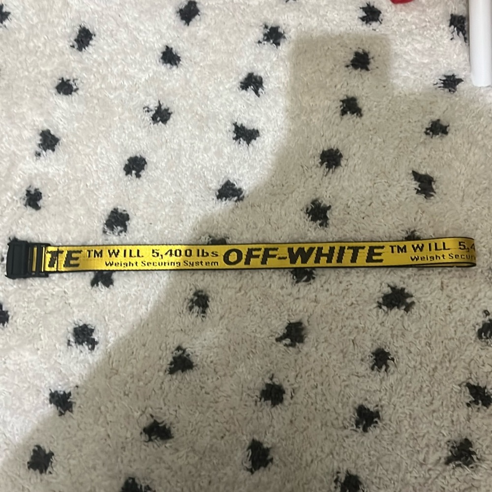 Off white inspired belt
